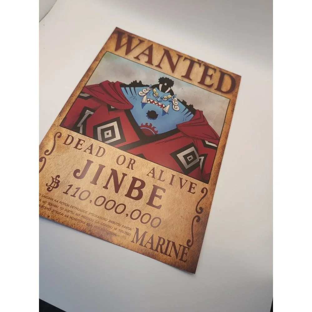 One‎ Piece Wanted Dead Or Alive Jinbe $110,000 Marine 8x12 Glossy